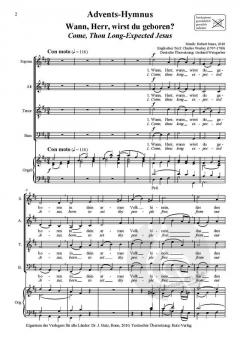 Advents-Hymnus - Wann, Herr, wirst du geboren? (Robert Jones) 