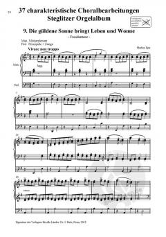 37 charakteristische Choralbearbeitungen von Markus Epp 