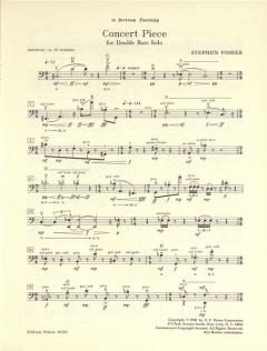 Konzertstück für Kontrabass von Stephen Fisher im Alle Noten Shop kaufen