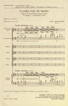 O Lord God Of Hosts op. 27 (Alan Hovhaness) 
