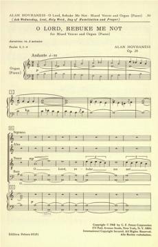 O Lord, Rebuke Me Not op. 28 (Alan Hovhaness) 