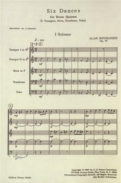 6 Dances op. 79 (Alan Hovhaness) 