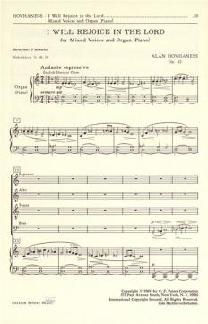 I Will Rejoice In The Lord op. 42 (Alan Hovhaness) 