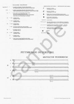 Pittsburgh Ouvertüre (Krzystof Penderecki) 