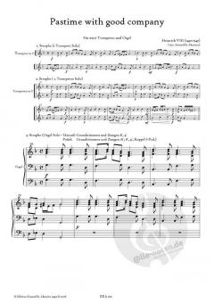 Pastime with good company von Henry VIII für 2 Trompeten und Orgel im Alle Noten Shop kaufen