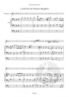 3 Weihnachtschoräle von Dietrich Buxtehude für Trompete und Orgel im Alle Noten Shop kaufen
