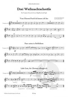 3 Weihnachtschoräle von Dietrich Buxtehude für Trompete und Orgel im Alle Noten Shop kaufen