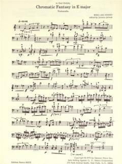 Chromatic Fantasy E-Dur von Ross Lee Finney für Violoncello (Paul Olefsky gewidmet) im Alle Noten Shop kaufen