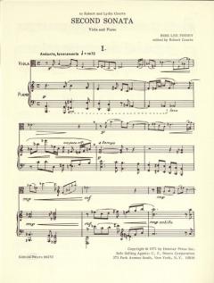 Sonata für Viola und Klavier von Ross Lee Finney im Alle Noten Shop kaufen