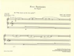 5 Fantasien für Orgel Heft 4 von Ross Lee Finney im Alle Noten Shop kaufen