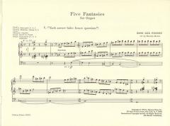 5 Fantasien für Orgel Heft 5 von Ross Lee Finney im Alle Noten Shop kaufen