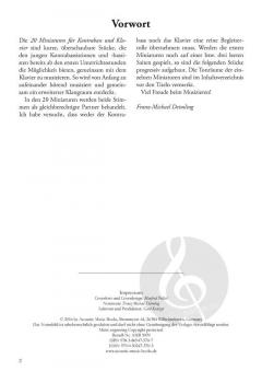 Miniaturen für Kontrabass und Klavier von Franz-Michael Deimling im Alle Noten Shop kaufen