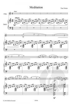 Meditation von Tina Ternes für Flöte und Harfe im Alle Noten Shop kaufen