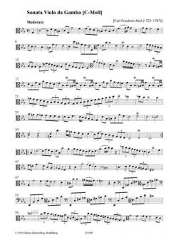 3 Sonaten von Carl Friedrich Abel 