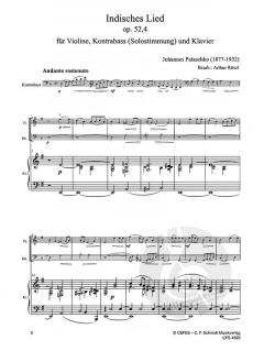 Indisches Lied op. 52,4 (Johannes Palaschko) 