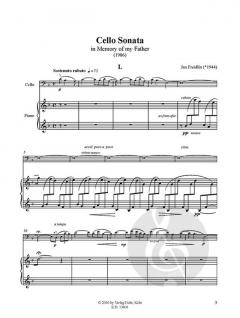 Cello Sonata 'in Memory of my Father' von Jan Freidlin für Violoncello und Klavier im Alle Noten Shop kaufen