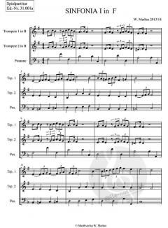 Sinfonia 1 in F (Wolfgang Merkes) 