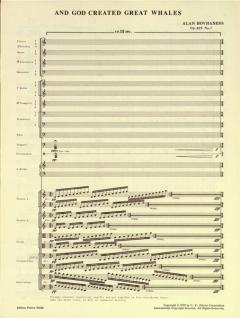 And God created great Whales op. 299 Nr. 1 von Alan Hovhaness für Tonband und Orchester im Alle Noten Shop kaufen (Partitur)
