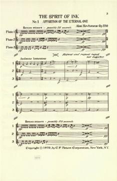 The Spirit of Ink op. 230 von Alan Hovhaness für 3 Flöten im Alle Noten Shop kaufen