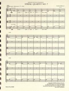 Streichquartett Nr. 7 von Lejaren Hiller im Alle Noten Shop kaufen (Partitur)