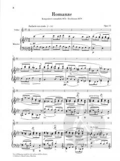 Romanze f-moll op. 11 von Antonín Dvorák für Violine und Orchester im Alle Noten Shop kaufen