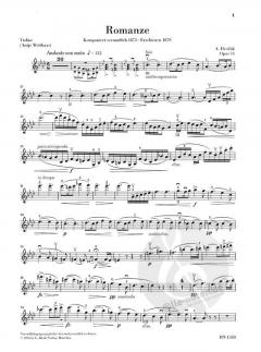 Romanze f-moll op. 11 von Antonín Dvorák für Violine und Orchester im Alle Noten Shop kaufen