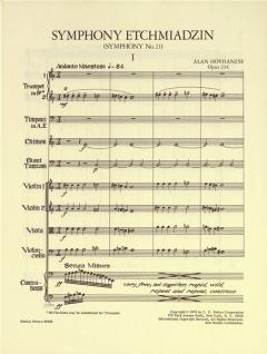 Sinfonie Nr. 21 op. 234 von Alan Hovhaness 
