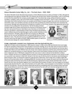 The Complete Guide to the Gibson Mandolins 