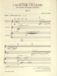 Two Acts for Three Players (Ross Lee Finney) 