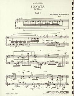 Sonata für Klavier von Charles Wuorinen im Alle Noten Shop kaufen