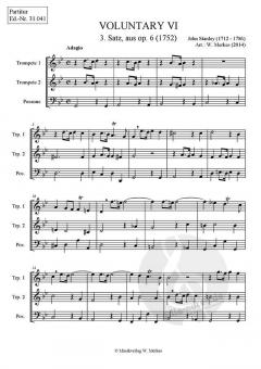 Voluntary op. 6 Nr. 6 - 1. Satz (John Stanley) 