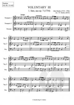 Voluntary op. 7 Nr. 3 - 1. Satz (John Stanley) 