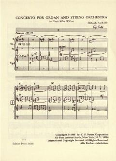 Concerto für Orgel von Edgar Curtis 