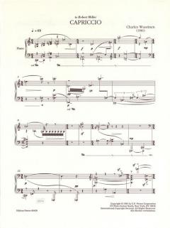 Capriccio für Klavier von Charles Wuorinen für Klavier im Alle Noten Shop kaufen
