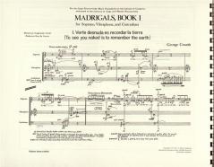 Madrigals 1 (George Crumb) 