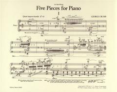 5 Pieces für Klavier von George Crumb im Alle Noten Shop kaufen