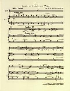 Sonate op. 200 von Alan Hovhaness für Trompete und Orgel (Naru gewidmet) im Alle Noten Shop kaufen