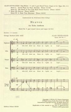 Heaven: O, Who Will Show Me Delights (Alan Hovhaness) 