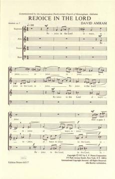 Rejoice in The Lord (David Amram) 