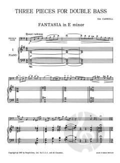 Three Pieces for Double Bass von Ida Carroll 