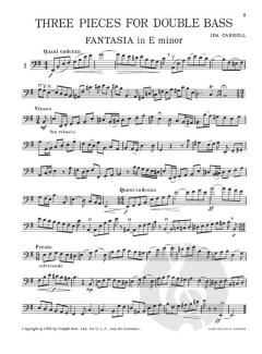 Three Pieces for Double Bass von Ida Carroll 