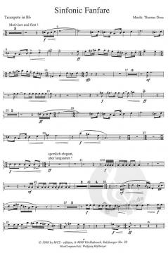 Sinfonic Fanfare von Thomas Doss 