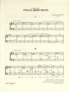 Short Pieces für Klavier von Charles Wuorinen für Klavier solo im Alle Noten Shop kaufen