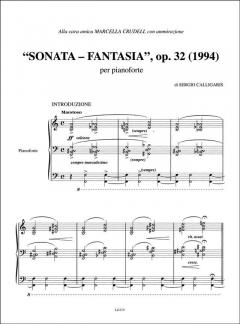 Sonata-Fantasia op. 32 von Sergio Calligaris 