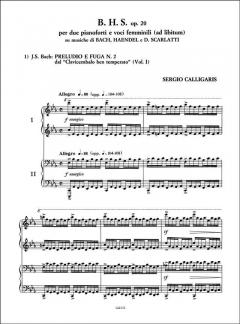B. H. S. su musiche di Bach, Händel e D. Scarlatti von Sergio Calligaris 
