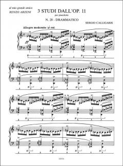 Tre Studi dall'op. 11 von Sergio Calligaris 