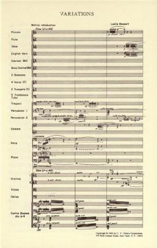 Variations für Orchester von Leslie Bassett 