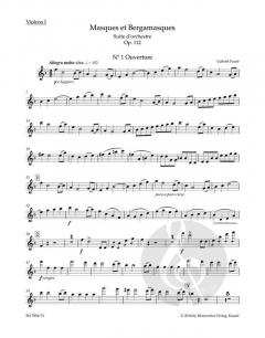 Masques et Bergamasques op. 112 von Gabriel Fauré 