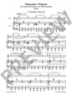 Triptychon von Vladislav Shoot für Violine und Klavier im Alle Noten Shop kaufen (Partitur)