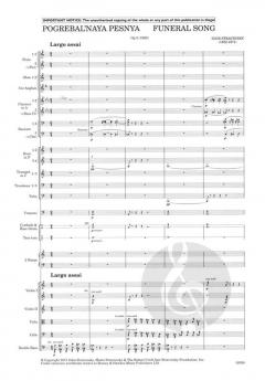 Funeral Song op. 5 von Igor Strawinsky 